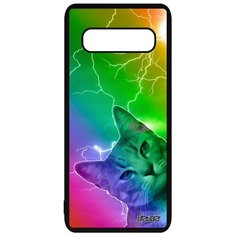 Чехол на смартфон Galaxy S10, "Котик" Киса Тигристый Utaupia