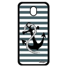 Чехол на смартфон Samsung Galaxy J7 2017, "Якорь" Капитан Шхуна Utaupia