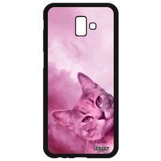 Чехол на смартфон Galaxy J6 Plus 2018, "Котик" Киса Зверь Utaupia