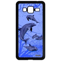 Чехол на смартфон Galaxy J3 2016, "Дельфины" Киты Морские Utaupia