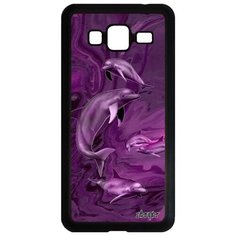 Чехол на смартфон Galaxy J3 2016, "Дельфины" Соталия Белуха Utaupia