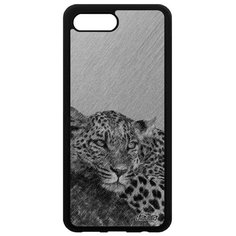 Чехол на смартфон Honor 10, "Леопард" Зверь Африка Utaupia