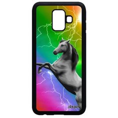 Чехол на смартфон Galaxy A6 2018, "Лошадь" Дикая Скакун Utaupia