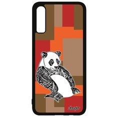 Чехол на смартфон Galaxy A70, "Панда" Китайский Медведь Utaupia