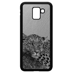 Чехол на смартфон Galaxy J6 2018, "Леопард" Гепард Пантера Utaupia