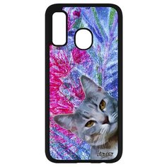 Чехол на смартфон Galaxy A40, "Котик" Котенок Глупый Utaupia