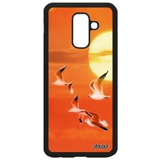 Чехол на смартфон Samsung Galaxy A6 Plus 2018, "Чайки" Море Альбатрос Utaupia