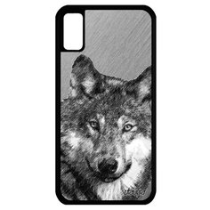 Чехол на смартфон iPhone X, "Дикий волк" Лютый Злой Utaupia