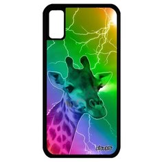 Чехол на смартфон Apple iPhone XS, "Жираф" Giraffe Африка Utaupia