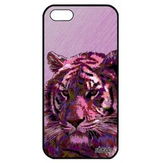 Чехол на смартфон iPhone 5 5S SE, "Царь тигр" Охота Зверь Utaupia