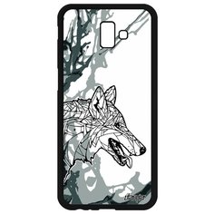 Чехол на смартфон Samsung Galaxy J6 Plus 2018, "Волк" Зверь Одинокий Utaupia