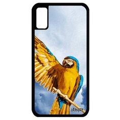 Чехол на смартфон Apple iPhone X, "Попугай" Кеша Какаду Utaupia