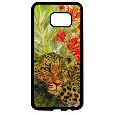 Чехол на смартфон Samsung Galaxy S7 Edge, "Леопард" Кошачьи Африка Utaupia