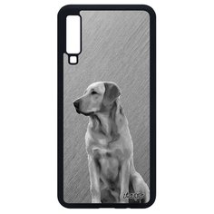 Чехол на смартфон Samsung Galaxy A7 2018, "Лабрадор" Зверь Охота Utaupia
