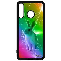 Чехол на смартфон Huawei P30 Lite, "Кролик" Пушистый Домашний Utaupia