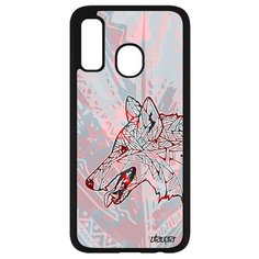 Чехол на смартфон Galaxy A40, "Волк" Древний Зверь Utaupia