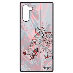 Чехол на смартфон Samsung Galaxy Note 10, "Волк" Охота Wolf Utaupia
