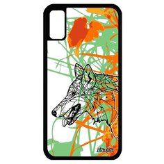 Чехол на смартфон iPhone X, "Волк" Зверь Злой Utaupia