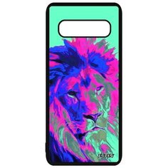 Чехол на смартфон Samsung Galaxy S10 Plus, "Лев" Хищник Львица Utaupia