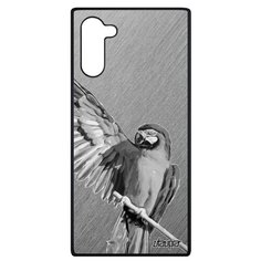 Чехол на смартфон Samsung Galaxy Note 10, "Попугай" Жако Какаду Utaupia