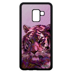 Чехол на смартфон Samsung Galaxy A8 2018, "Царь тигр" Сибирь Тасманский Utaupia