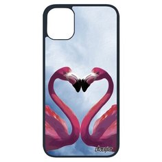 Чехол на смартфон iPhone 11 pro, "Фламинго" Самка Пара Utaupia