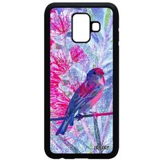 Чехол на смартфон Samsung Galaxy A6 2018, "Воробей" Птичка Домовый Utaupia