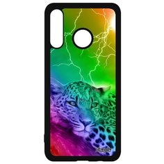 Чехол на смартфон Huawei P30 Lite, "Леопард" Охота Пантера Utaupia