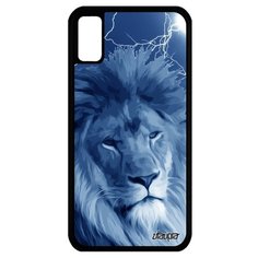 Чехол на смартфон Apple iPhone X, "Лев" Хозяин Зверь Utaupia