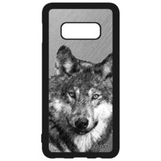 Чехол на смартфон Galaxy S10e, "Дикий волк" Охота Лютый Utaupia