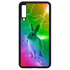 Чехол на смартфон Galaxy A7 2018, "Кролик" Домашний Дикий Utaupia