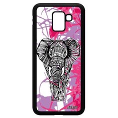 Чехол на смартфон Samsung Galaxy J6 2018, "Слон" Африканский Elephant Utaupia