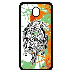 Чехол на смартфон Galaxy J7 2017, "Портрет женщины" Fleur Трибал Utaupia
