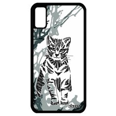 Чехол на смартфон Apple iPhone X, "Кот" Тигристый Дикий Utaupia