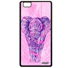 Чехол на смартфон Huawei P8 Lite 2015, "Слон" Азиатский Саванна Utaupia