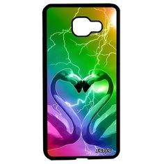 Чехол на смартфон Samsung Galaxy A5 2016, "Фламинго" Птицы Сердце Utaupia