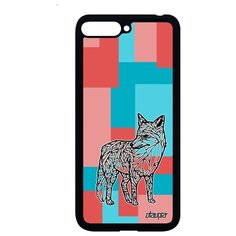 Чехол на смартфон Y6 2018, "Лиса" Хищник Коварная Utaupia