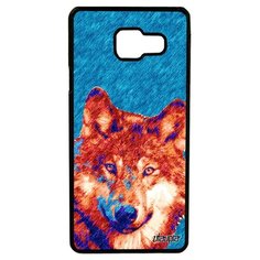 Чехол на смартфон Samsung Galaxy A3 2016, "Дикий волк" Зверь Хищник Utaupia