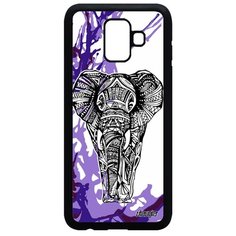 Чехол на смартфон Samsung Galaxy A6 2018, "Слон" Саванна Африканский Utaupia