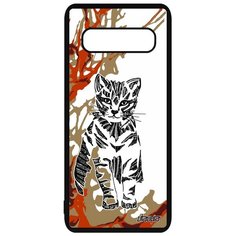 Чехол на смартфон Samsung Galaxy S10 Plus, "Кот" Дикий Пушистый Utaupia