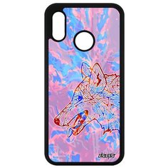 Чехол на смартфон P20 Lite, "Волк" Wolf Злой Utaupia