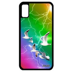 Чехол на смартфон Apple iPhone XS, "Чайки" Моевка Птицы Utaupia