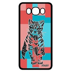 Чехол на смартфон Galaxy J7 2016, "Кот" Тигристый Котенок Utaupia