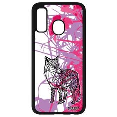 Чехол на смартфон Samsung Galaxy A40, "Лиса" Лис Хитрая Utaupia