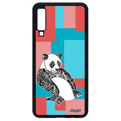 Чехол на смартфон Galaxy A7 2018, "Панда" Детеныш Большая Utaupia