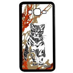 Чехол на смартфон Samsung Galaxy Grand Prime, "Кот" Котенок Дикий Utaupia
