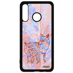 Чехол на смартфон P30 Lite, "Лиса" Охота Лисенок Utaupia