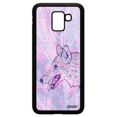 Чехол на смартфон Galaxy J6 2018, "Волк" Хищник Древний Utaupia