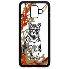 Чехол на смартфон Galaxy A6 2018, "Кот" Котенок Дикий Utaupia