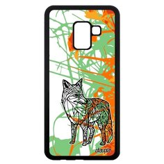 Чехол на смартфон Galaxy A8 2018, "Лиса" Охота Fox Utaupia